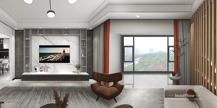 Modern Apartment Interior in Hangzhou using WPC Wall Panel in Hangzhou, China - photo 2