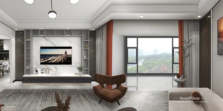 Modern Apartment Interior in Hangzhou using WPC Wall Panel in Hangzhou, China - photo 3