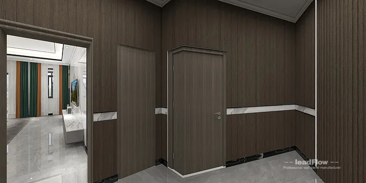 Hangzhou Apartment Featuring WPC Wall Panel | Living Room Walls in Hangzhou, China - photo 6