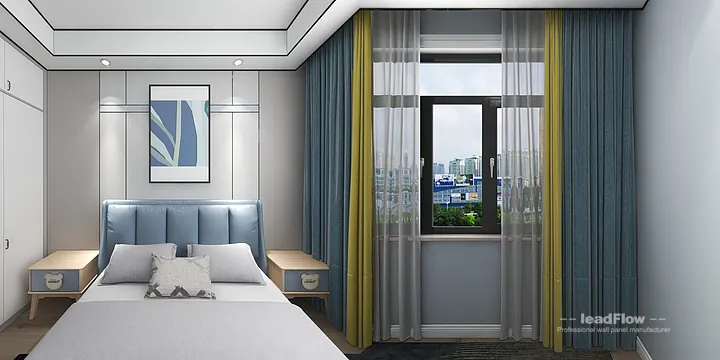Hangzhou Apartment Renovation with WPC Wall Panel | Living-Dining Room Idea in Hangzhou, China - photo 1