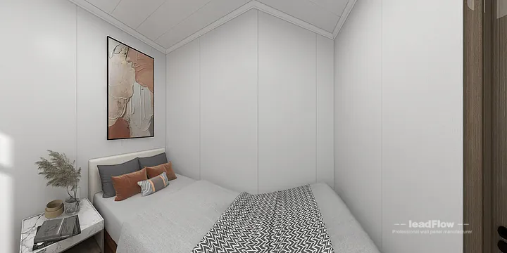 Hangzhou Apartment with WPC Cladding &mdash; Bedroom 1 Feature in Hangzhou, China - photo 2