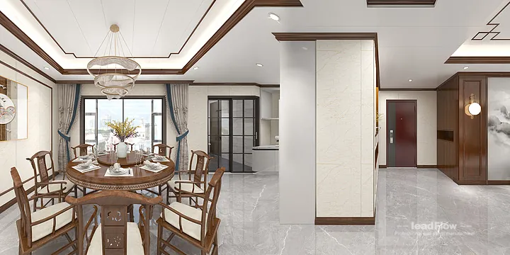 Hangzhou Apartment with WPC Cladding &mdash; Bedroom 1 Feature in Hangzhou, China - photo 4