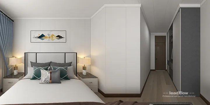 Hangzhou Apartment with WPC Cladding &mdash; Bedroom 1 Feature in Hangzhou, China - photo 5