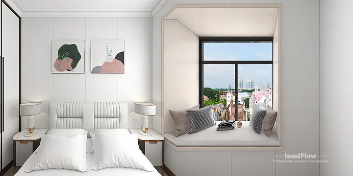 Hangzhou Apartment with WPC Cladding &mdash; Bedroom 1 Feature in Hangzhou, China - photo 7