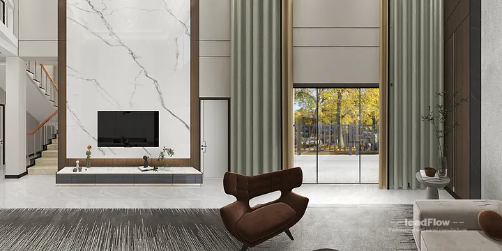 WPC Wall Cladding Apartment Case Study in Hangzhou | Modern Living-Dining Room in Hangzhou, China - photo 2