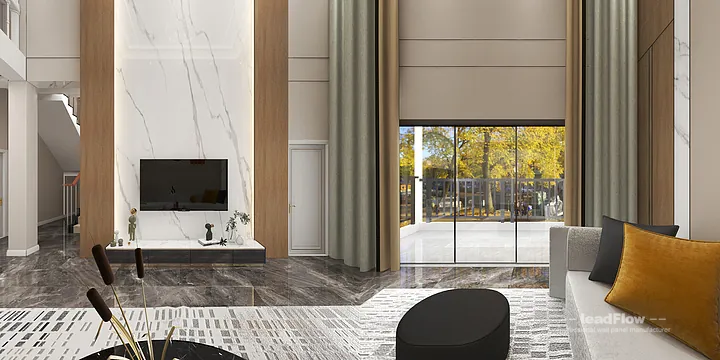 WPC Wall Cladding Apartment Case Study in Hangzhou | Modern Living-Dining Room in Hangzhou, China - photo 3