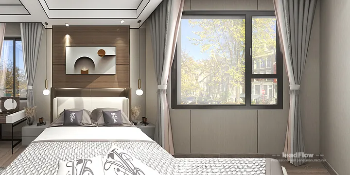 Hangzhou Villa Wall Panel Design | WPC Interior Panel Stylish Interior in Hangzhou, China - photo 1