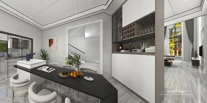 Hangzhou Villa Wall Panel Design | WPC Interior Panel Stylish Interior in Hangzhou, China - photo 14