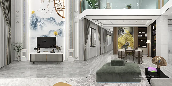 Hangzhou Villa Wall Panel Design | WPC Interior Panel Stylish Interior in Hangzhou, China - photo 16