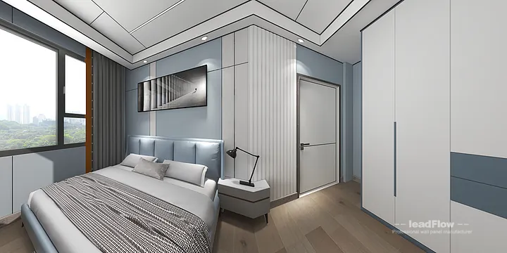 Hangzhou Villa Wall Panel Design | WPC Interior Panel Stylish Interior in Hangzhou, China - photo 3