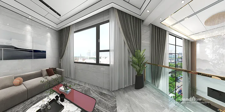Hangzhou Villa Wall Panel Design | WPC Interior Panel Stylish Interior in Hangzhou, China - photo 4