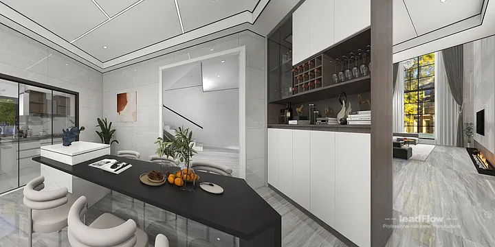 Hangzhou Villa Wall Panel Design | WPC Interior Panel Stylish Interior in Hangzhou, China - photo 8