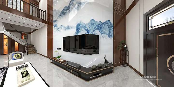 WPC Wall Panel Project: Hangzhou Apartment with Living Room in Hangzhou, China - photo 9