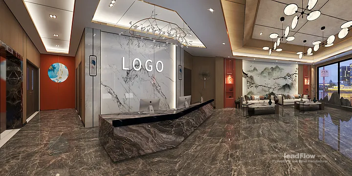 Hangzhou Clubhouse Featuring WPC Wall Panel | Lobby Walls in Hangzhou, China - photo 5