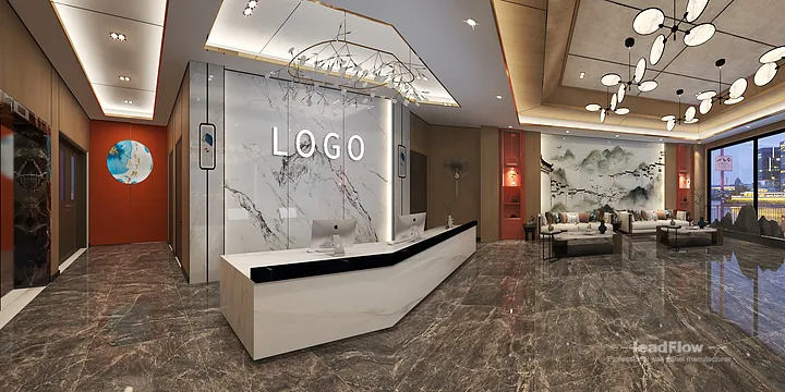 Hangzhou Clubhouse Featuring WPC Wall Panel | Lobby Walls in Hangzhou, China - photo 6