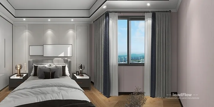 Hangzhou Villa Interior with WPC Cladding &mdash; Living Room Accent in Shangcheng District, Hangzhou, China - photo 29