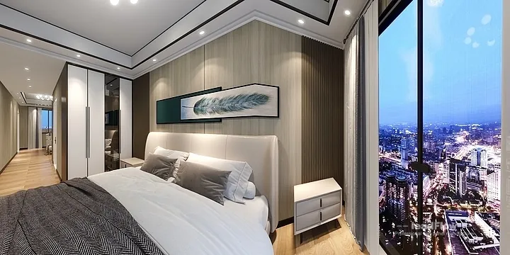 Hangzhou Villa Interior with WPC Cladding &mdash; Living Room Accent in Shangcheng District, Hangzhou, China - photo 7