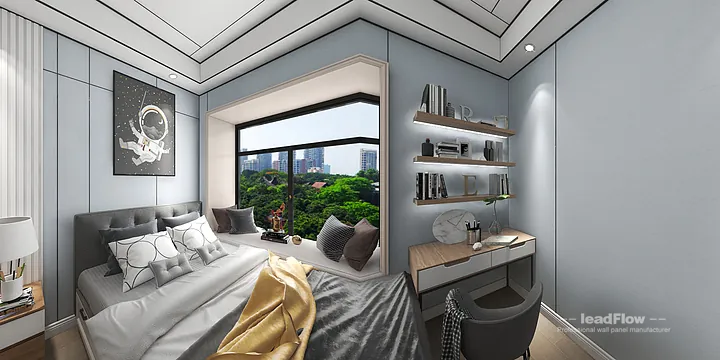 Modern Apartment Interior in Hangzhou using WPC Wall Cladding in Hangzhou, China - photo 7