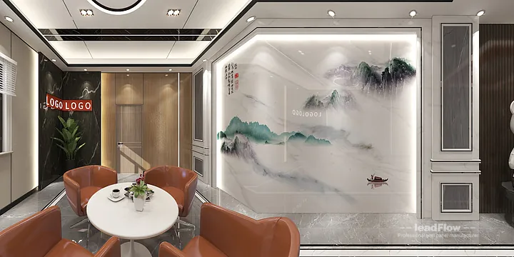 Modern Commercial Space Interior in Hangzhou using WPC Interior Panel in Shangcheng District, Hangzhou, China - photo 1