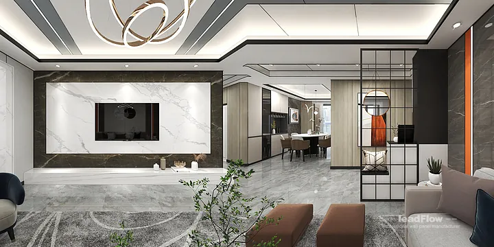 WPC Wall Cladding Project: Hangzhou Apartment with Master Bedroom in Hangzhou, China - photo 4