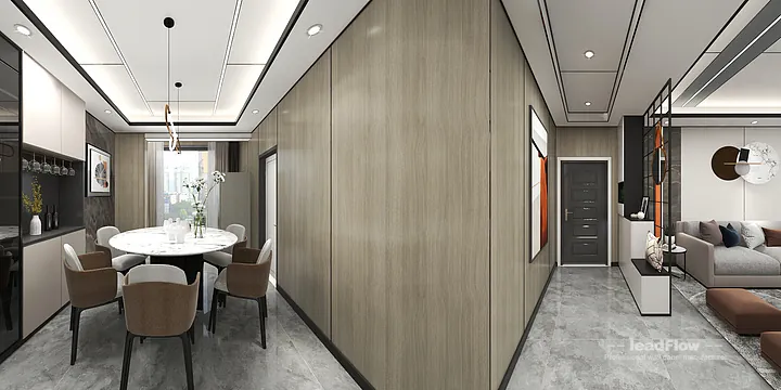 WPC Wall Cladding Project: Hangzhou Apartment with Master Bedroom in Hangzhou, China - photo 5