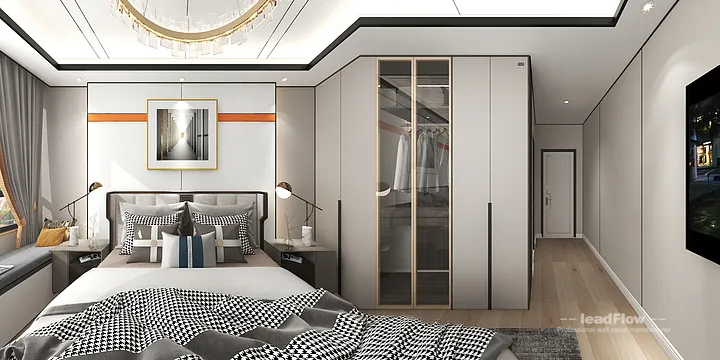 WPC Wall Cladding Project: Hangzhou Apartment with Master Bedroom in Hangzhou, China - photo 6