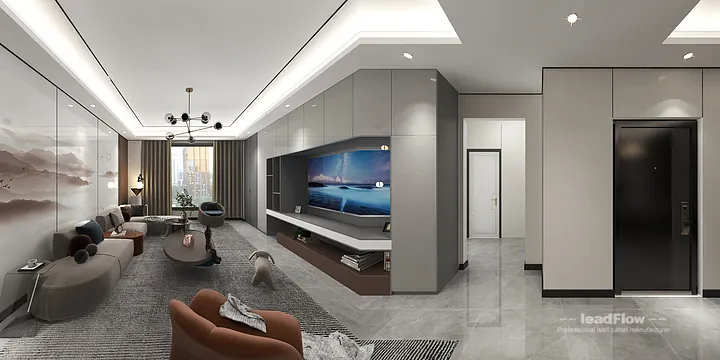 Modern Apartment Interior in Hangzhou using WPC Wall Cladding in Hangzhou, China - photo 6