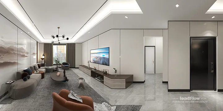 Modern Apartment Interior in Hangzhou using WPC Wall Cladding in Hangzhou, China - photo 8