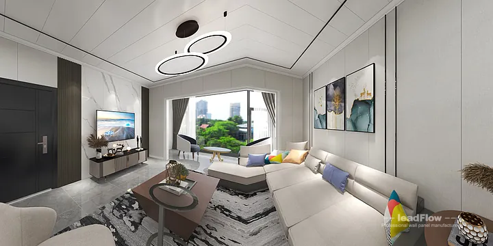 Hangzhou Apartment Featuring WPC Interior Panel | Secondary Bedroom Walls in Hangzhou, China