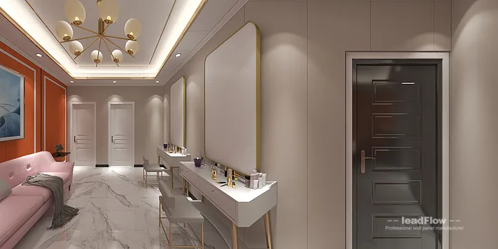 WPC Interior Panel Installation for Hangzhou Clubhouse | Modern in Hangzhou, China - photo 11