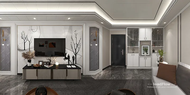 Elegant Interior Project in Hangzhou Featuring WPC Cladding in Hangzhou, China