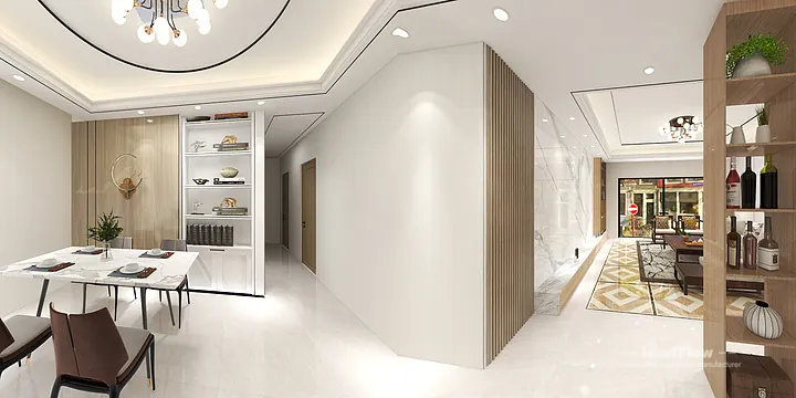 Explore WPC Interior Panel in This Ganzhou Interior Project &mdash; Elegant Style in Shangyou County, Ganzhou, China - photo 2