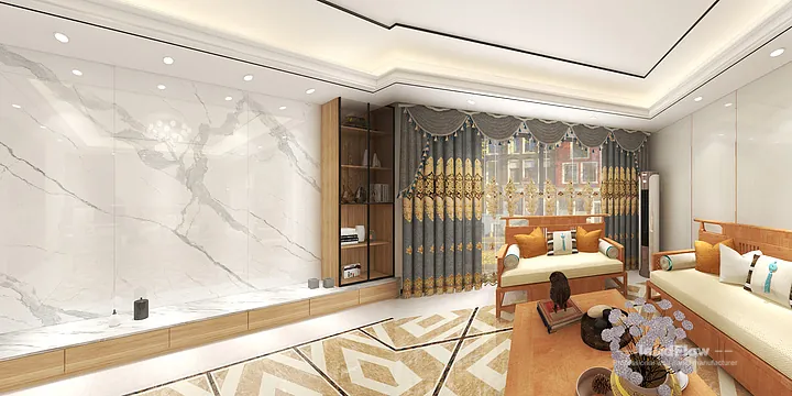 Explore WPC Interior Panel in This Ganzhou Interior Project &mdash; Elegant Style in Shangyou County, Ganzhou, China - photo 5