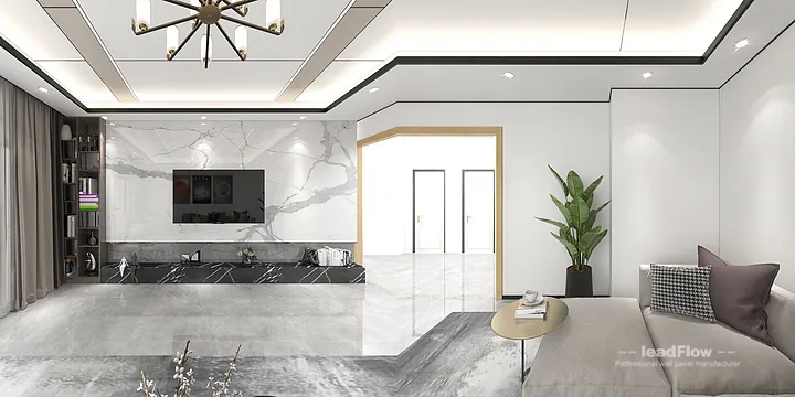 Nanchang Apartment Renovation with WPC Wall Cladding | Living Room Idea in Donghu District, Nanchang, China - photo 7