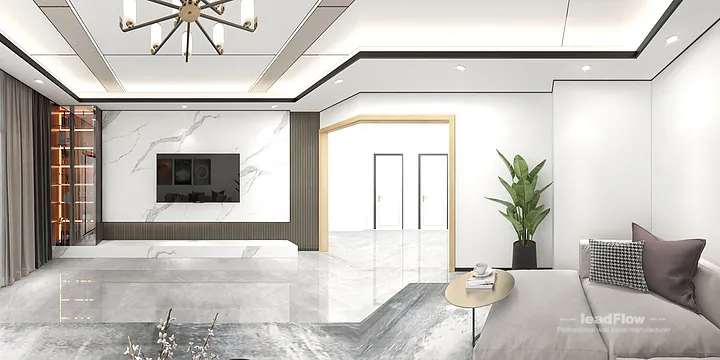 Nanchang Apartment Renovation with WPC Wall Cladding | Living Room Idea in Donghu District, Nanchang, China - photo 9