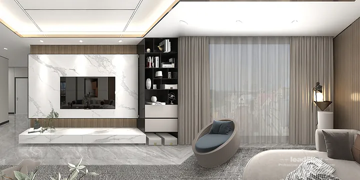 WPC Wall Panel Apartment Design in Hangzhou | Contemporary Interior in Hangzhou, China - photo 10