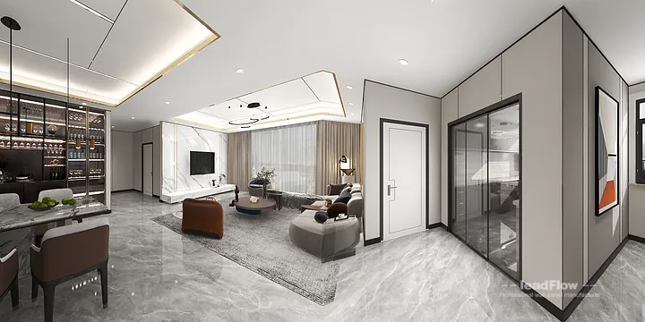 WPC Wall Panel Apartment Design in Hangzhou | Contemporary Interior in Hangzhou, China - photo 14