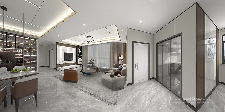 WPC Wall Panel Apartment Design in Hangzhou | Contemporary Interior in Hangzhou, China - photo 9