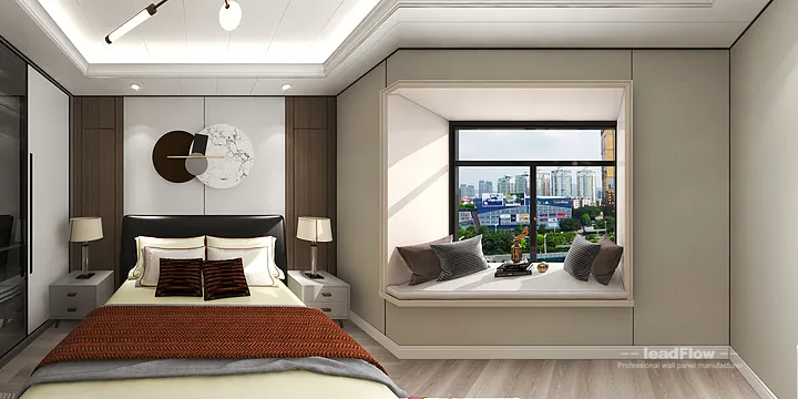 WPC Wall Panel Apartment Design in Hangzhou | Warm Interior in Shangcheng District, Hangzhou, China