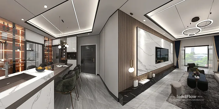 Premium WPC Interior Panel for Hangzhou Apartment &mdash; Contemporary Finish in Shangcheng District, Hangzhou, China - photo 10