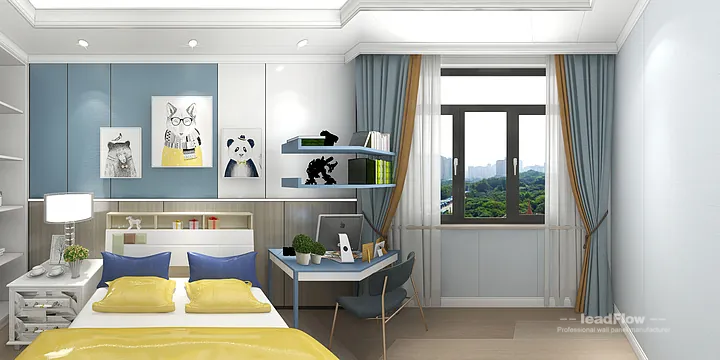 Modern WPC Wall Panel Project: Hangzhou Apartment Interior in Hangzhou, China - photo 1