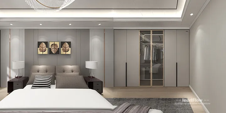 Modern WPC Wall Panel Project: Hangzhou Apartment Interior in Hangzhou, China - photo 2