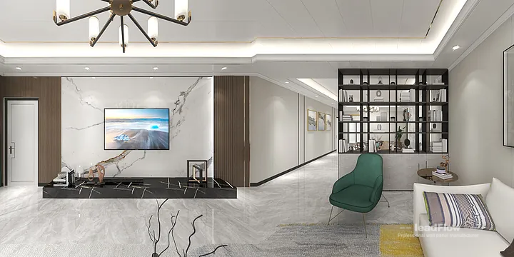 Modern WPC Wall Panel Project: Hangzhou Apartment Interior in Hangzhou, China - photo 4