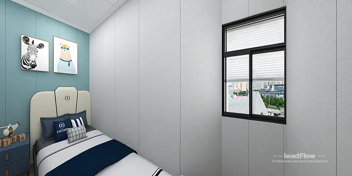 WPC Wall Panel Project: Hangzhou Apartment with guest bedroom in Hangzhou, China - photo 3