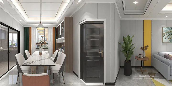 WPC Wall Panel Project: Hangzhou Apartment with guest bedroom in Hangzhou, China - photo 5