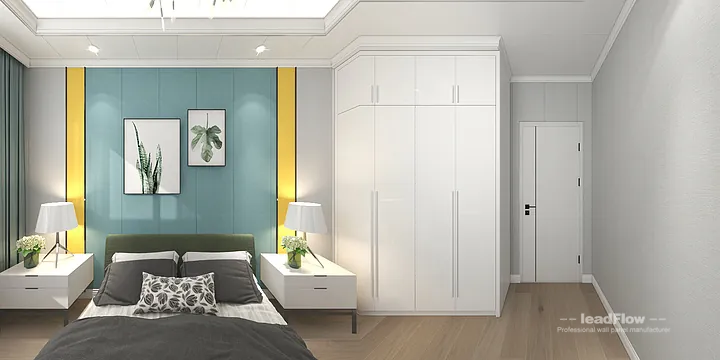 WPC Wall Panel Project: Hangzhou Apartment with guest bedroom in Hangzhou, China - photo 6