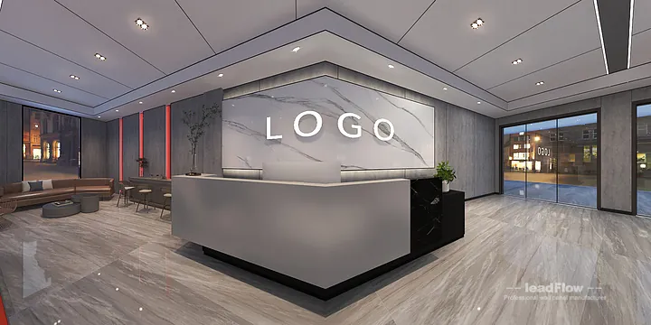 Hangzhou Commercial Space Interior with WPC Wall Cladding &mdash; Wood Grain Accent in Hangzhou, China - photo 1
