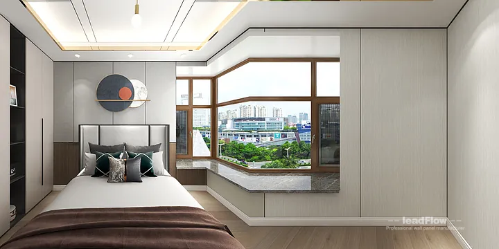 Modern WPC Interior Panel Project: Hangzhou Apartment Interior in Hangzhou, China - photo 1