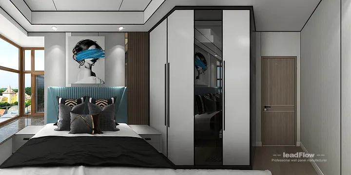 Modern WPC Interior Panel Project: Hangzhou Apartment Interior in Hangzhou, China - photo 5