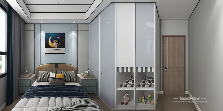 Modern WPC Interior Panel Project: Hangzhou Apartment Interior in Hangzhou, China - photo 6